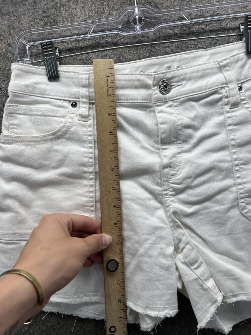 Tommy Bahama Shorts Womens 6 White Ella Twill Cutoff Raw Hem 3 Inseam Casual - Picture 7 of 9